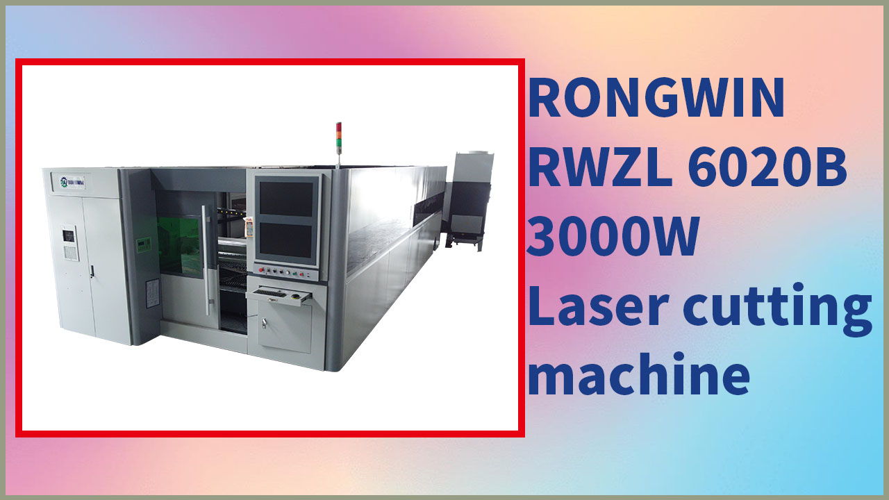 RONGWIN size RWZL-6020B 3000W kapalı tip lazer kesim makinesini gösteriyor.