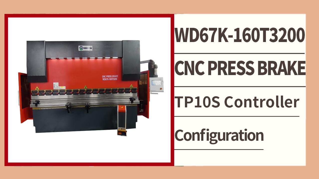 RONGWIN sıcak satış WD67K-160T3200 burulma çubuğu 2 eksen TP10S denetleyici hidrolik CNC pres freni
    