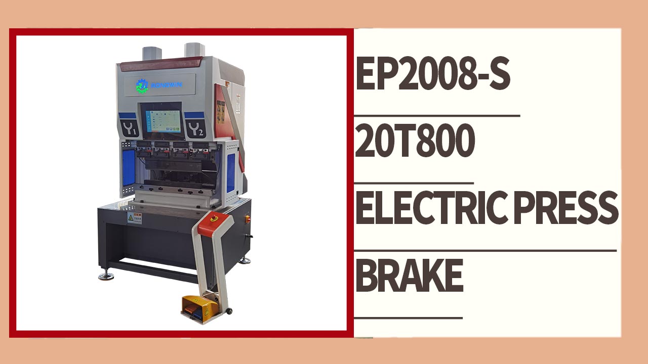 RONGWIN size EP2008-S 20T800 Tam elektrikli CNC Abkant Abkant bükme makinesi bükme testini gösteriyor
    