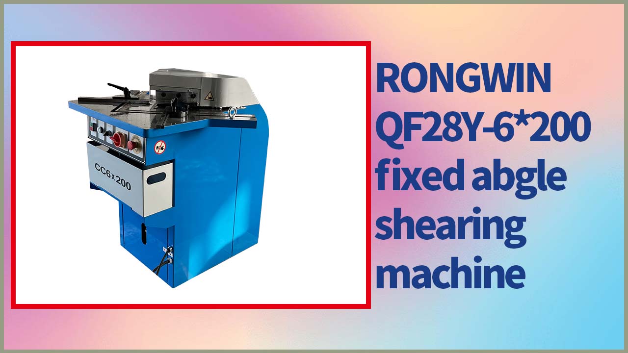RONGWIN QF28Y-6*200 Açı Tipi Hidrolik Çentik Açma Makinesi Sac Kesim için Köşe Kesici
    